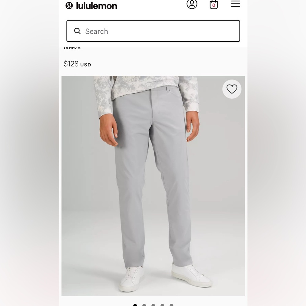 Lulu Lemon ABC Classic-Fit 5 Pocket Pant 34"L
Warpstreme